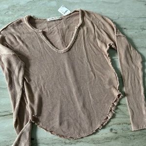 NWT Free People - We The Free long sleeve v-neck sweater